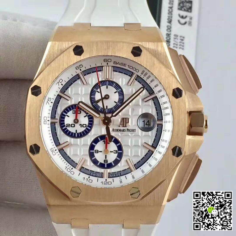 Replica Audemars P1g*et Royal Oak Offshore 26408OR.OO.A010CA.01 JF Factory 1:1 Best Edition Swiss ETA3126 White Dial