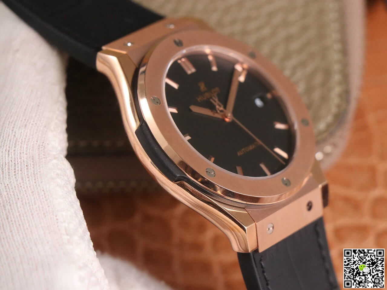 Replica Hublot Classic Fusion 511.OX.1181.LR 1:1 Best Edition WWF Factory Rose Gold Black Dial