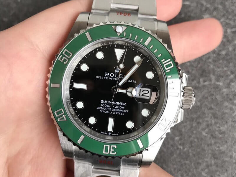 R01ex Submariner Replica Date 41mm 126610LV 1:1 Best Edition NOOB Factory Green Bezel