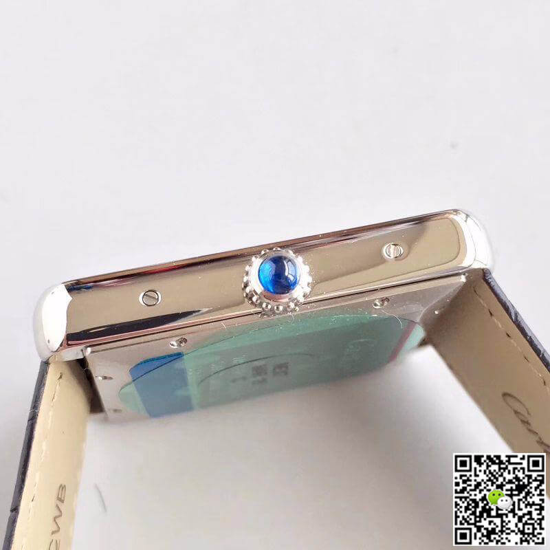 Ca*t1er Replica Tank Solo W5200027 ZF Factory 1:1 Best Edition Mechanical Watches Swiss ETA9015 Black Leather Strap