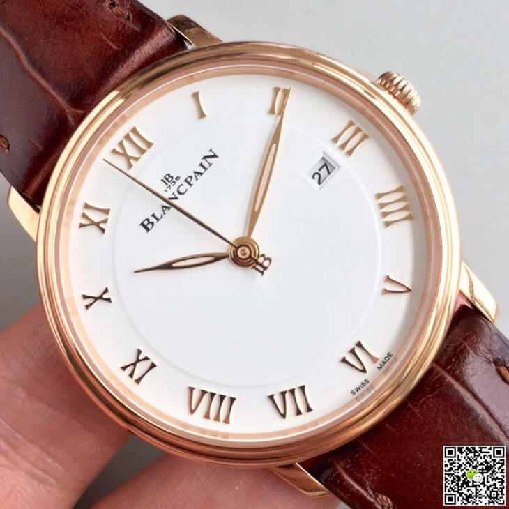 Replica Blancpain Villeret 6651-3642-55B 1:1 Best Edition ZF Factory White Dial