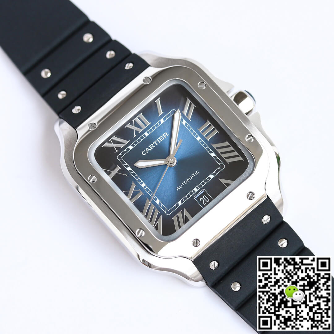 Replica Ca*t1er Santos WSSA0030 1:1 Best Edition GF Factory V2 Rubber Strap