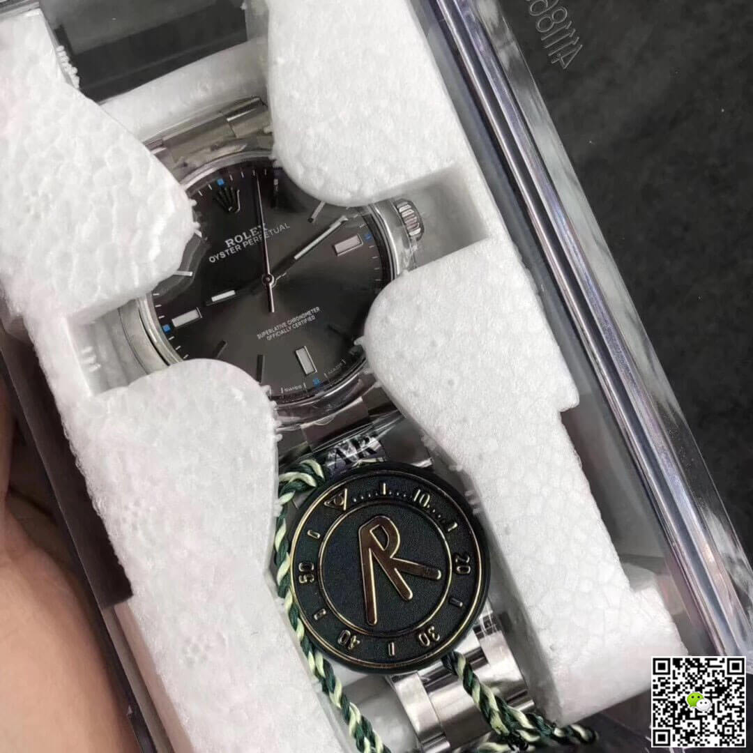 Replica R01ex Oyster Perpetual 114300 39MM AR Factory 1:1 Best Edition Grey Dial