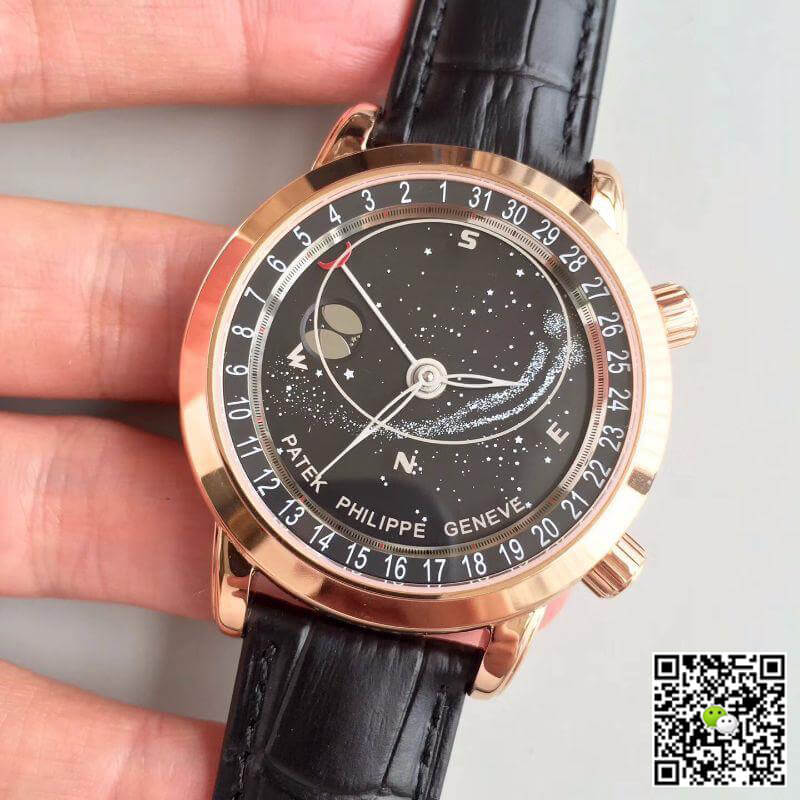 Replica Pat*k Phi1i*pe Grand Complications 6102R-001 TW Factory 1:1 Best Edition Swiss ETA240 Celestial Black Rotating Dial