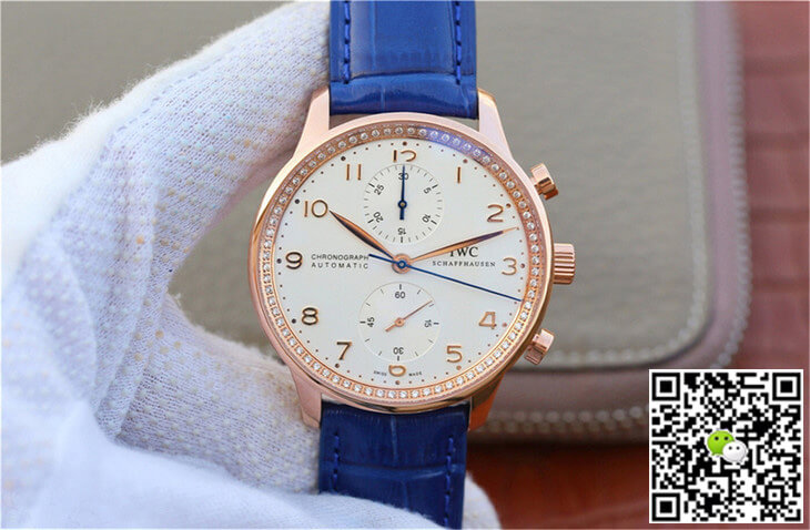 Replica IWC Portuguese ZF Factory 1:1 Best Edition Blue Strap