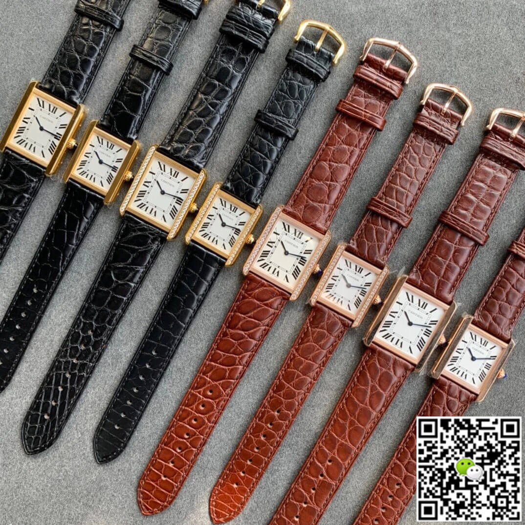 Replica Ca*t1er Tank 1:1 Best Edition K11 Factory V2 Yellow Gold White Dial