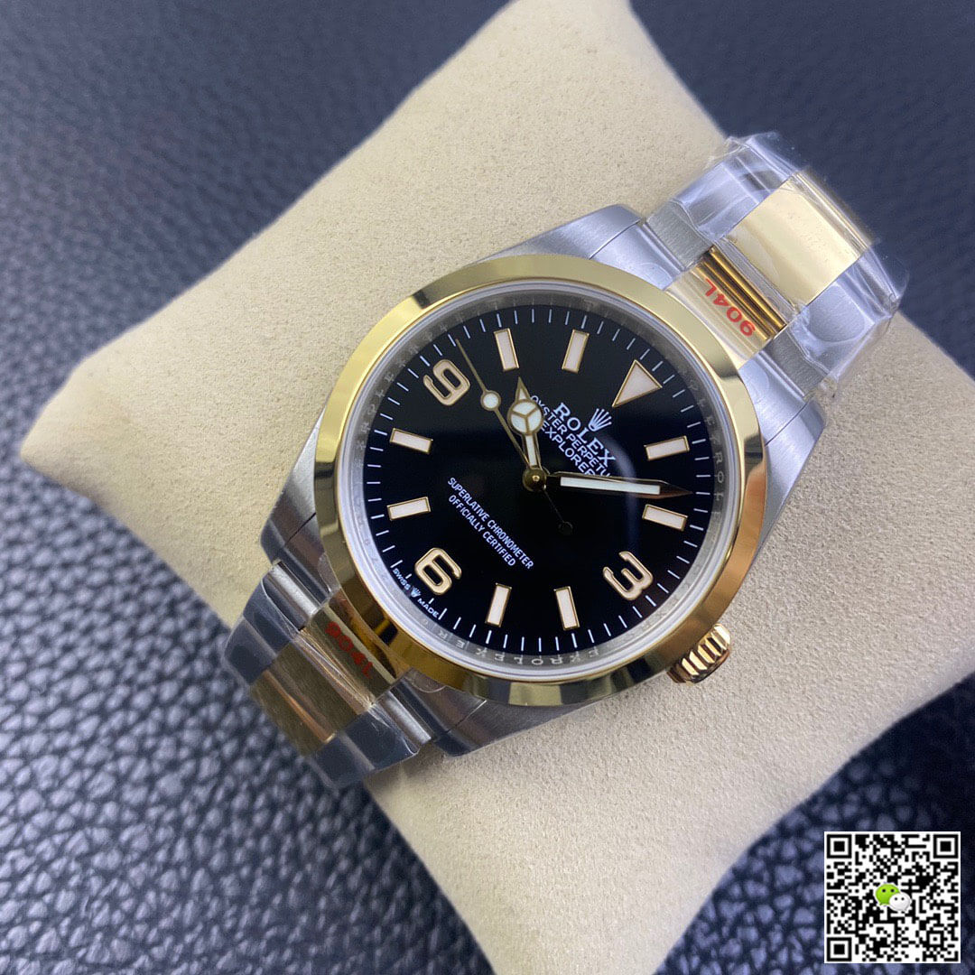 Replica R01ex Explorer M124273-0001 1:1 Best Edition EW Factory Yellow Gold