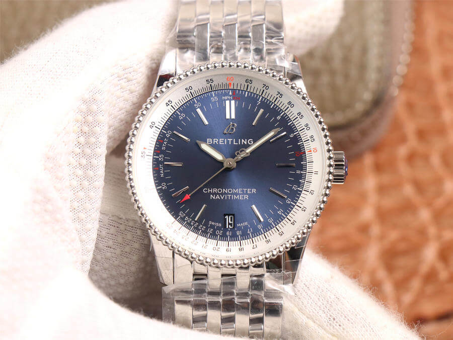 Replica Breitling Navitimer Automatic 38 A17325211C1A1 1:1 Best Edition KOR Factory Blue Dial Swiss SW200