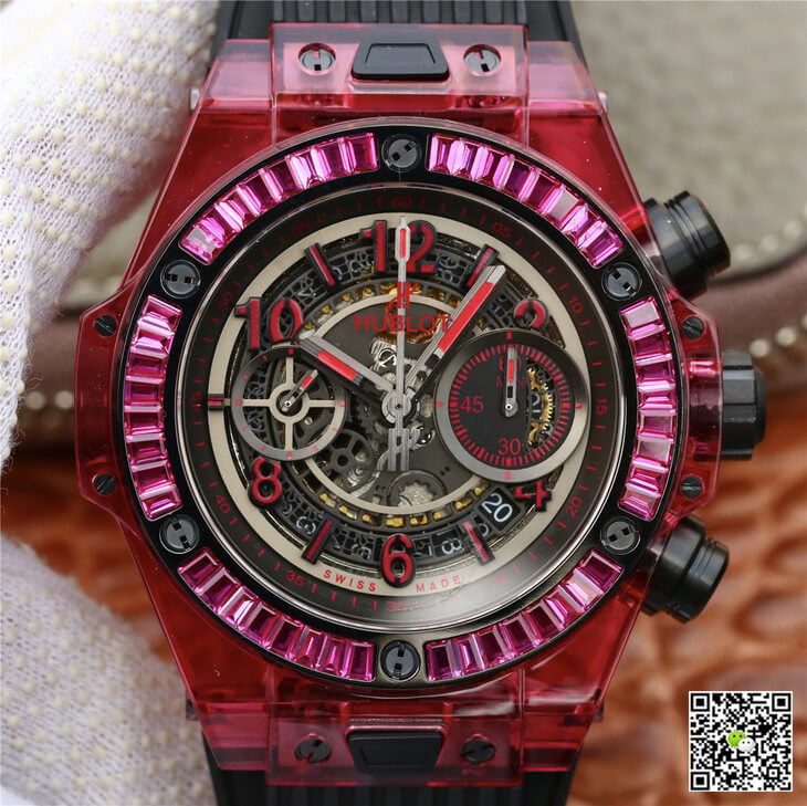 Replica Hublot Big Bang 411.JX.4802.RT 1:1 Best Edition Red Case Black Strap