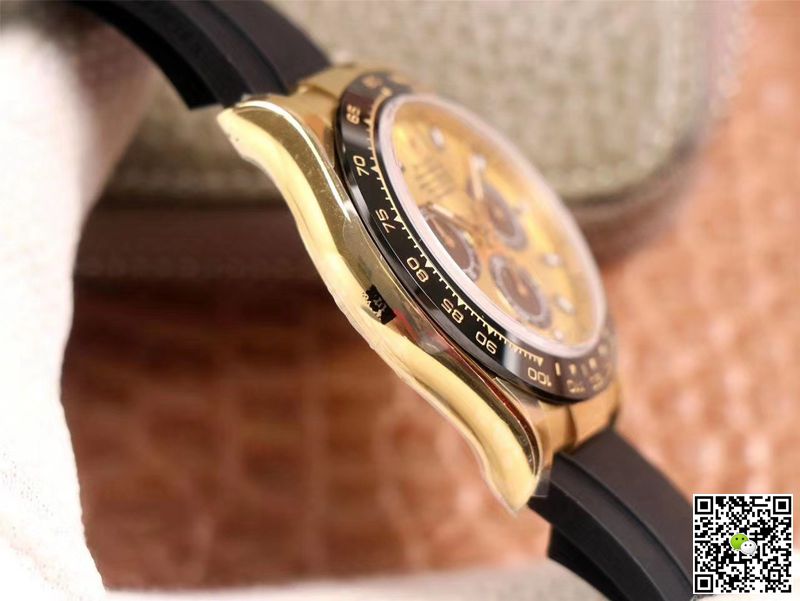 R01ex Daytona Replica M116518LN-0048 1:1 Best Edition Noob Factory Champagne Dial Swiss ETA4130