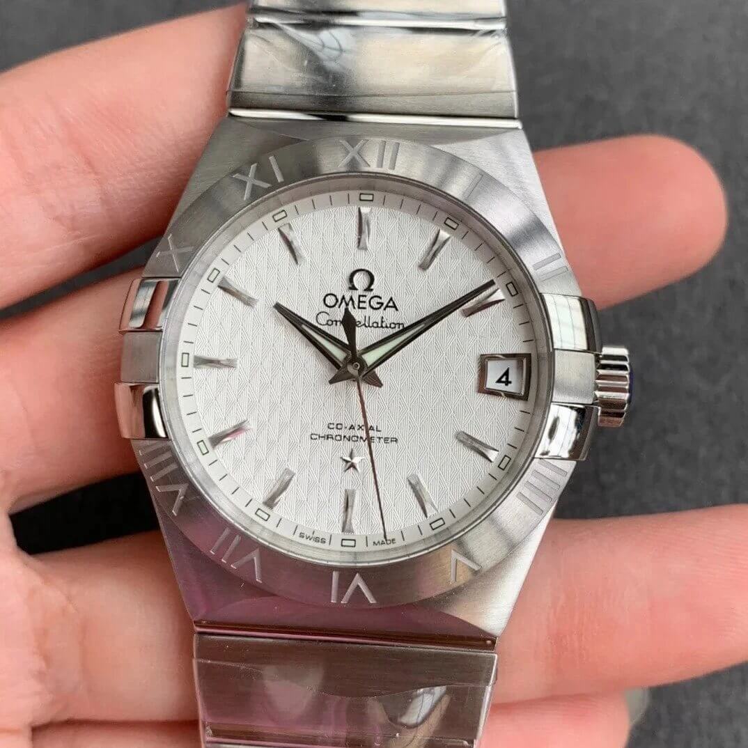 Replica 0me*ga Constellation 123.10.38.21.02.004 1:1 Best Edition VS Factory Silvery White Dial