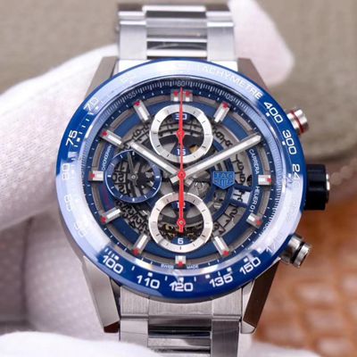 Replica Tag Heuer Carrera Calibre Heuer 01 CAR201T.BA0766 Chronograph 1:1 Best Edition XF Factory Blue Dial Swiss Calibre 01