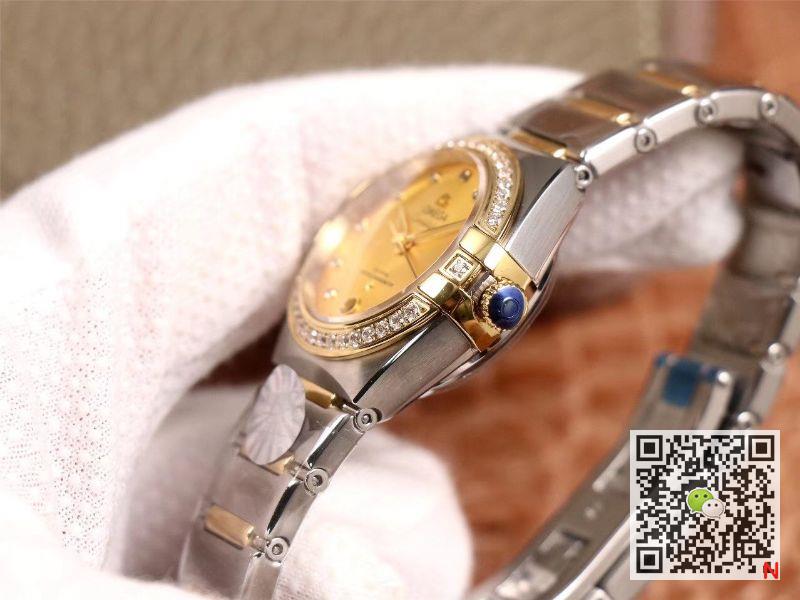 Replica 0me*ga Constellation 131.25.29.20.58.001 1:1 Best Edition 3S Factory V5 Yellow Gold D1am0nd Bezel Swiss NH05
