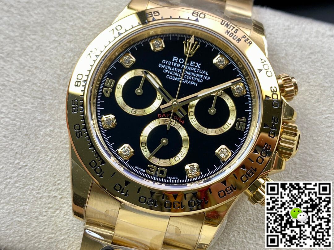 Replica R01ex Daytona M116508-0016 1:1 Best Edition BT Factory Black Dial