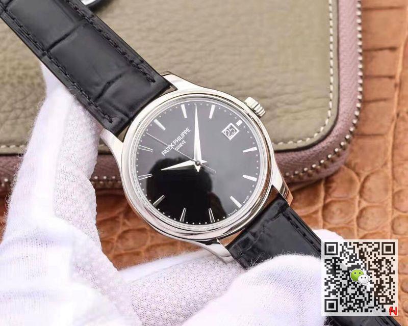 Replica Pat*k Phi1i*pe Calatrava 5227G-010 ZF Factory 1:1 Best Edition Black Dial Swiss Cal.324 SC