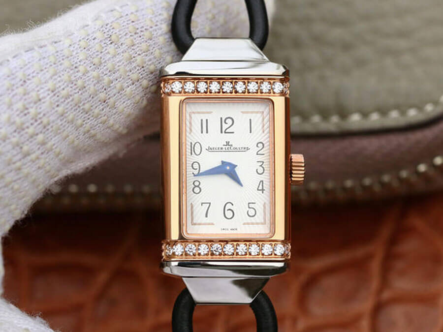 Jaeger Lecoultre Replica Reverso 3264520 1:1 Best Edition MG Factory Rose Gold D1am0nd