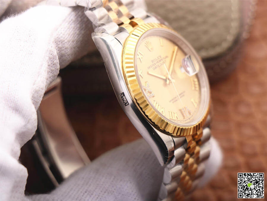 Replica R01ex Datejust 126233 1:1 Best Edition EW Factory Gold Dial