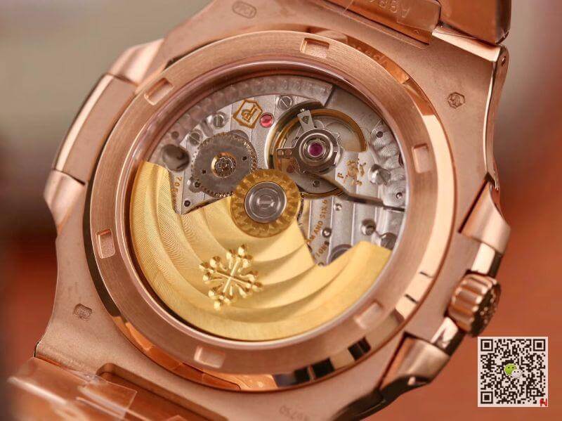 Replica Pat*k Phi1i*pe Nautilus 5711 PF factory V2 Men Watches 1:1 Best Edition Swiss ETA324 Rose gold dial