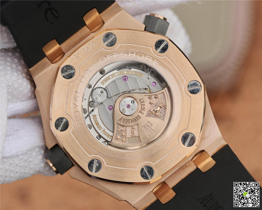 Replica Audemars P1g*et Royal Oak Offshore 15710 1:1 Best Edition JF Factory V8 Rose Gold