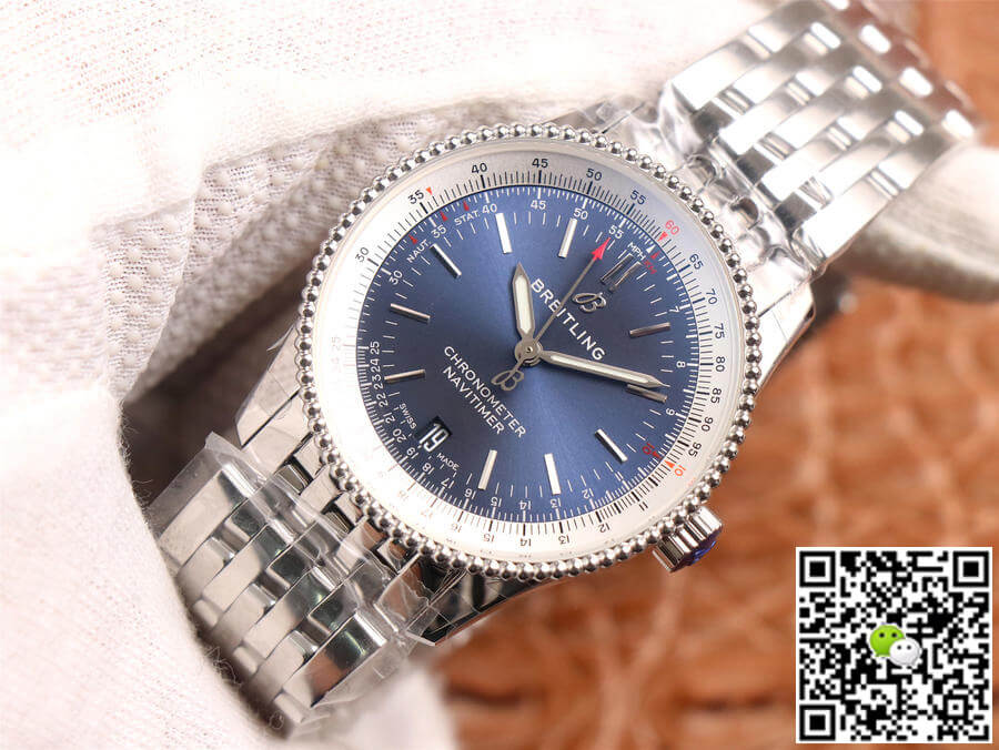 Replica Breitling Navitimer Automatic 38 A17325211C1A1 1:1 Best Edition KOR Factory Blue Dial Swiss SW200