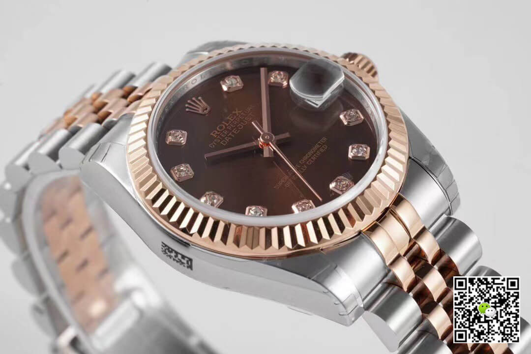Replica R01ex Datejust m278271-0028 1:1 Best Edition Brown Dial