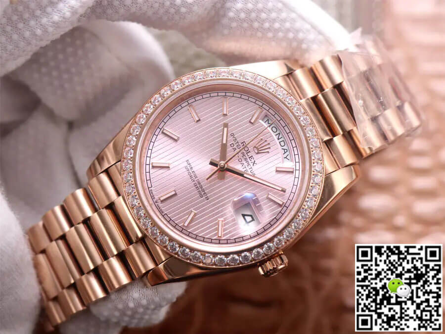 Replica R01ex Day Date M228345RBR-0010 1:1 Best Edition EW Factory Rose Gold