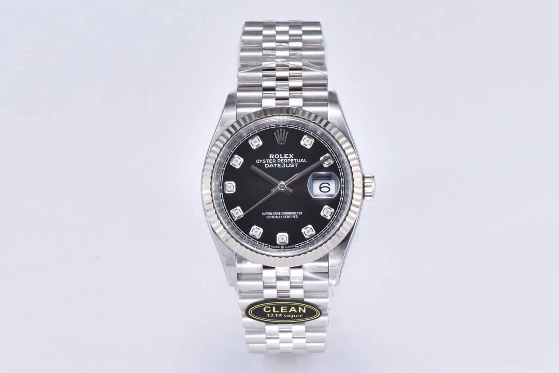 Replica R01ex Datejust M126234-0027 36MM 1:1 Best Edition Clean Factory Black Dial