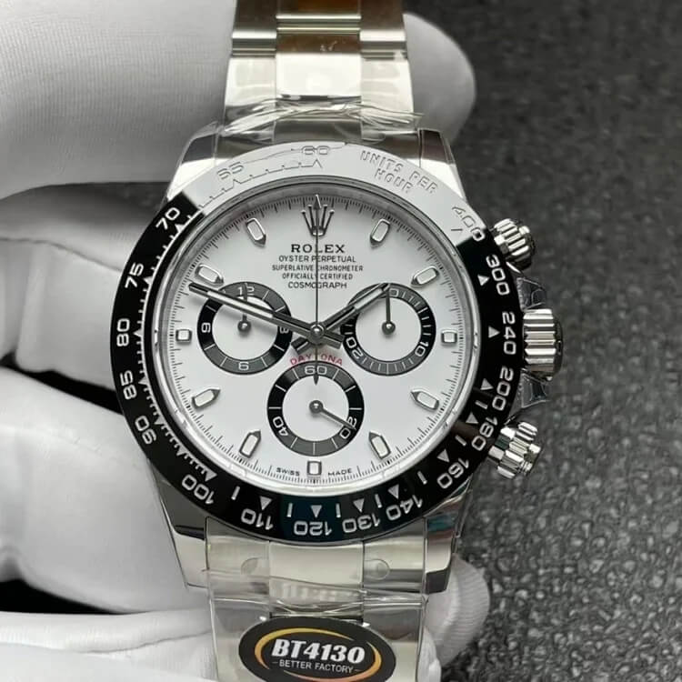 Replica R01ex Daytona M116500LN-0001 1:1 Best Edition BT Factory White Dial