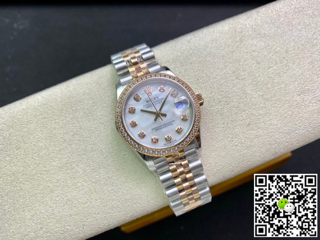 Replica R01ex Datejust M278381RBR-0026 31MM 1:1 Best Edition EW Factory D1am0nd Bezel