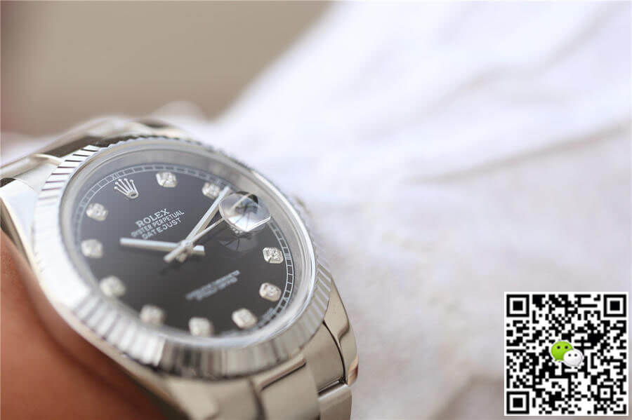 Replica R01ex Datejust M126334-0011 1:1 Best Edition EW Factory Black Dial