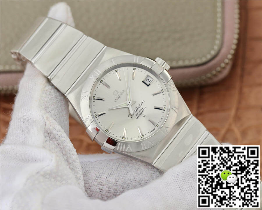 Replica 0me*ga Constellation 123.10.38.21.02.001 1:1 Best Edition VS Factory Silvery White Dial