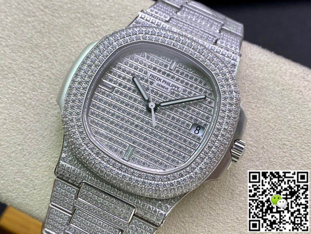 Replica Pat*k Phi1i*pe Nautilus 5719/1G-001 1:1 Best Edition PPF Factory Full D1am0nd Dial