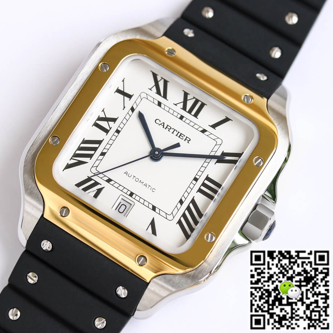 Replica Ca*t1er Santos W2SA0009 1:1 Best Edition GF Factory V2 White Dial