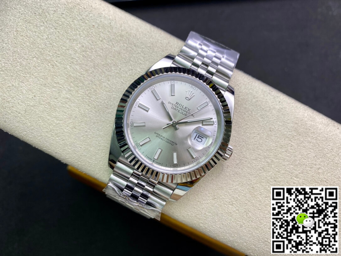 Replica R01ex Datejust M126334-0004 1:1 Best Edition Clean Factory Silver Dial
