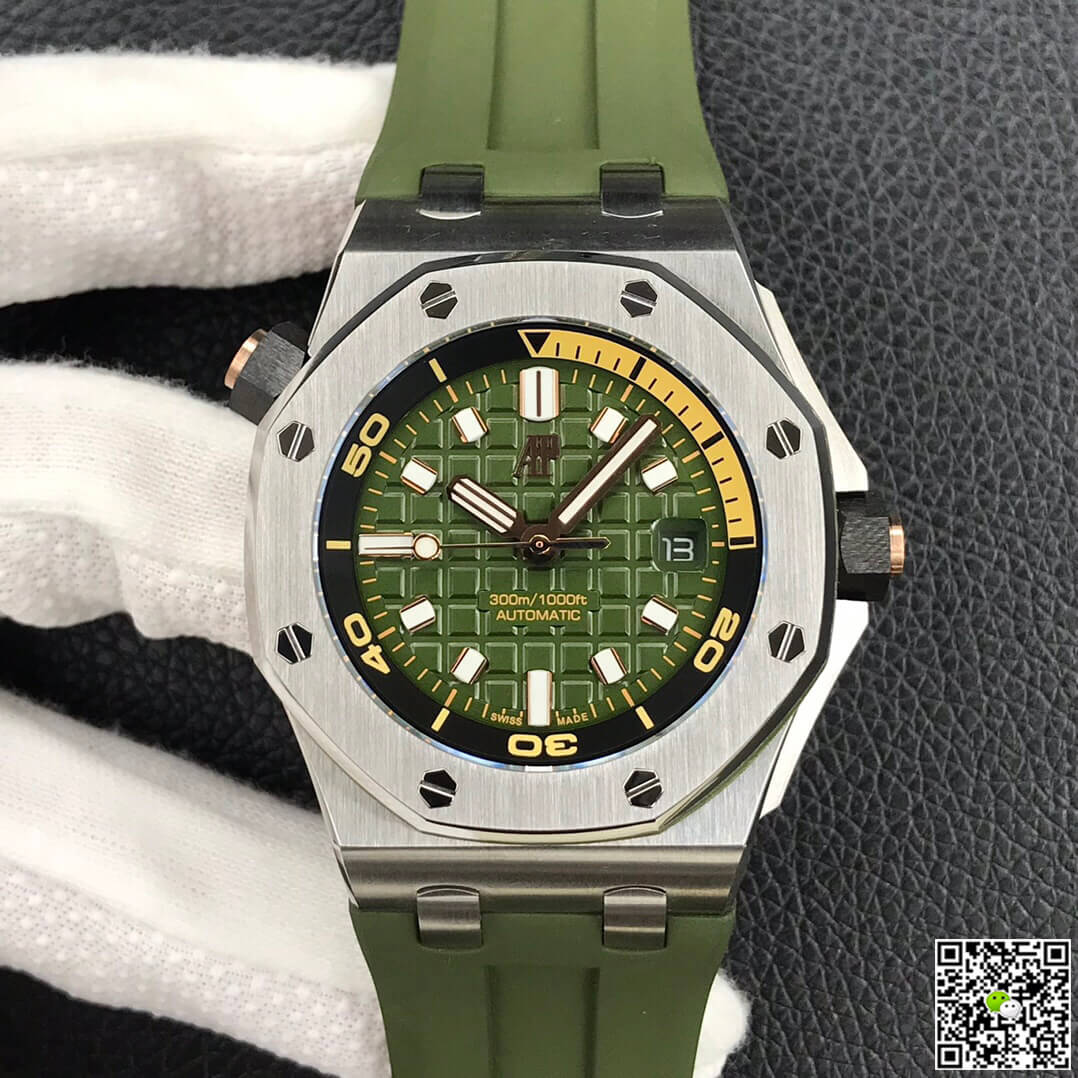 Replica Audemars P1g*et Royal Oak Offshore 15720ST.OO.A052CA.01 1:1 Best Edition BF Factory Army Green Dial