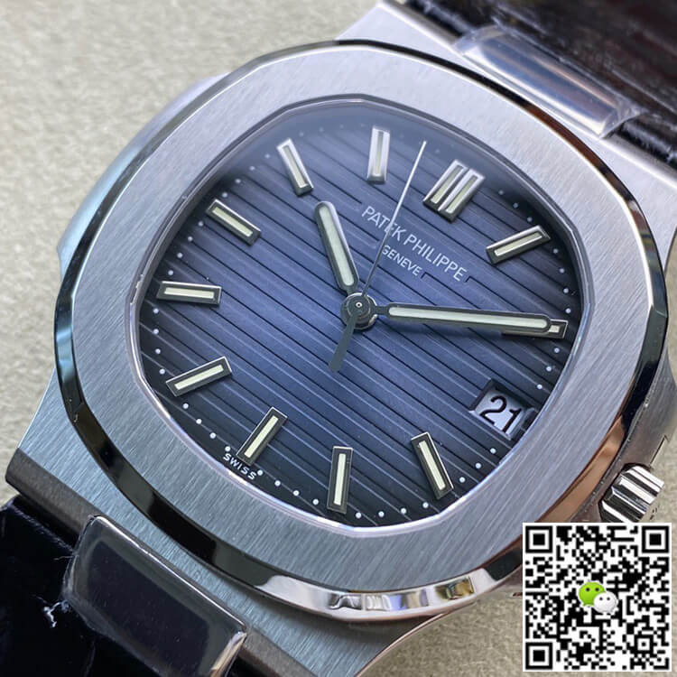 Replica Pat*k Phi1i*pe Nautilus 5711 1:1 Best Edition 3K Factory Blue Dial Cowhide Strap