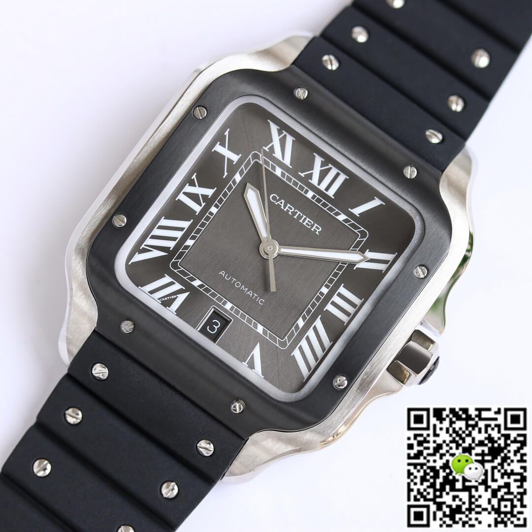 Replica Ca*t1er Santos WSSA0037 1:1 Best Edition GF Factory V2 Rubber Strap