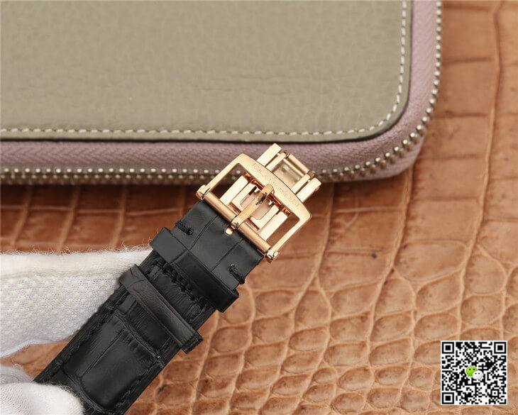 Replica Blancpain Villeret 6025-3642-55B 1:1 Best Edition JB Factory Gold Case Black Dial