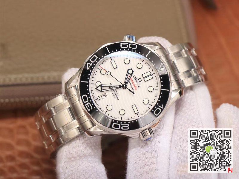 Replica 0me*ga Seamaster 210.30.42.20.04.001 300M 1:1 Best Edition VS factory White Ceramic Dial Swiss 8800