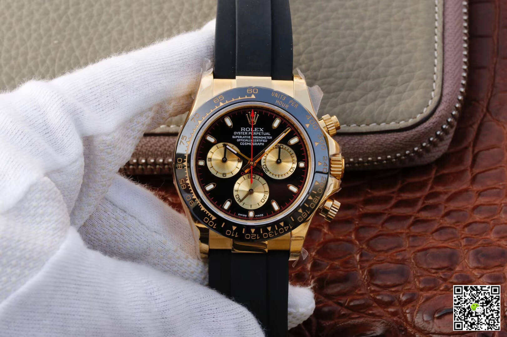 Replica R01ex Daytona Cosmograph M116518ln-0047 1:1 Best Edition JH Factory Yellow Gold Chronograph