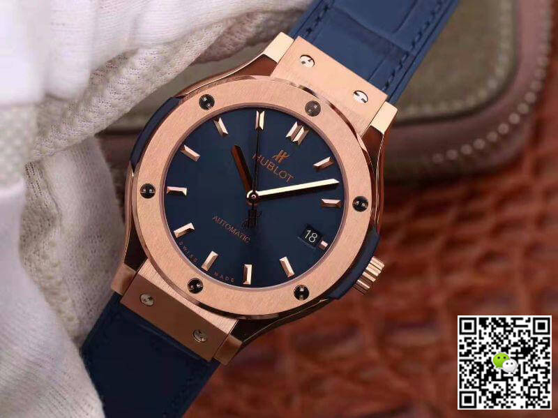 Hublot Replica Classic Fusion 511.OX.7180.LR JJ Factory Men Watches 1:1 Best Edition Swiss ETA2892 Blue Dial