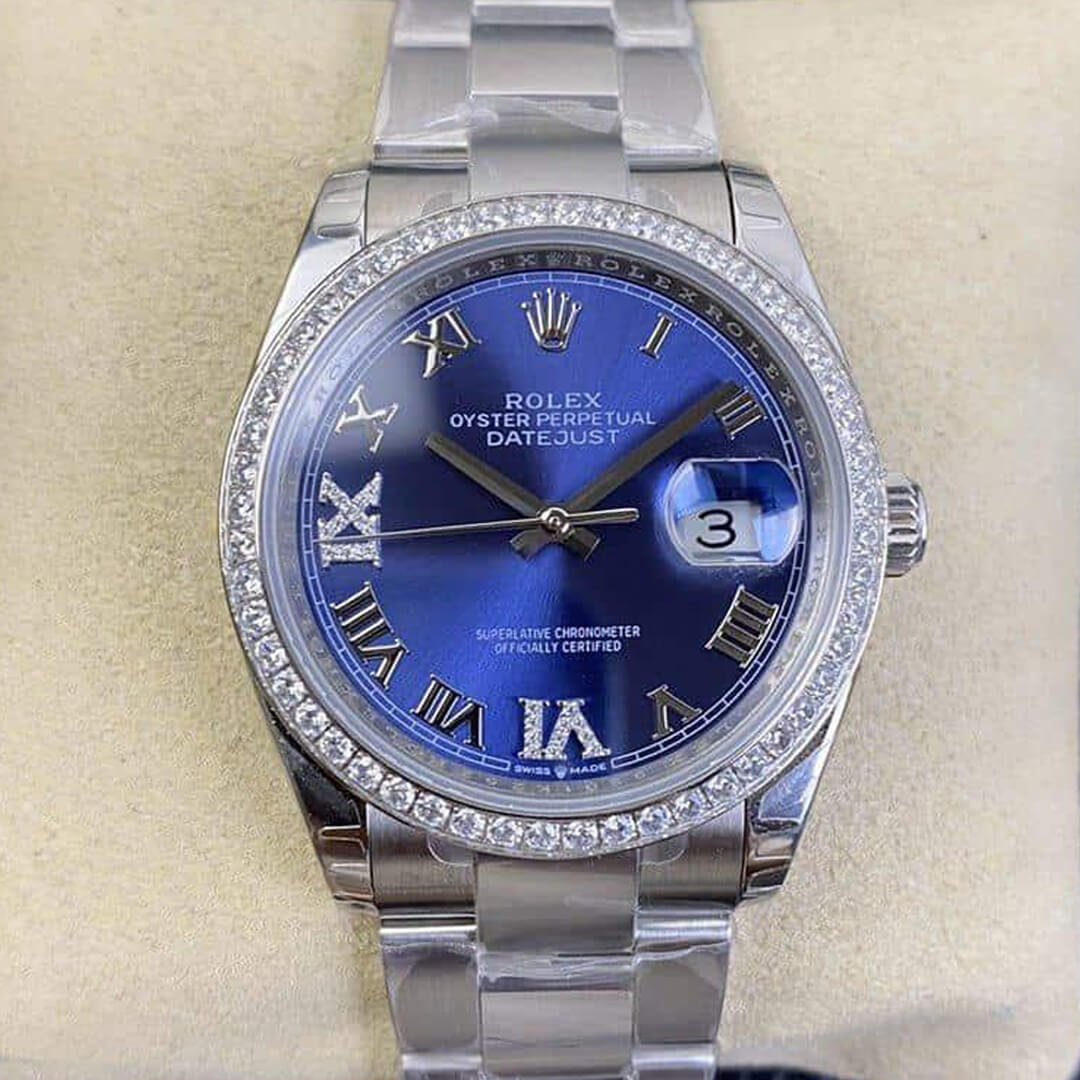 Replica R01ex Datejust M126284RBR 1:1 Best Edition EW Factory Blue Dial