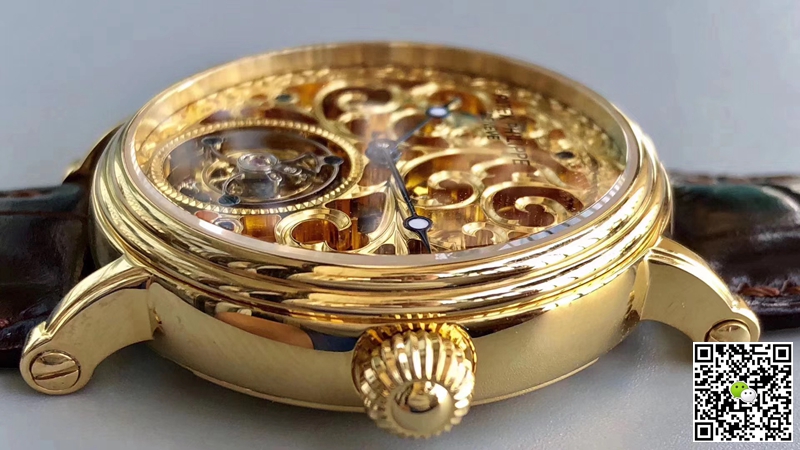 Pat*k Phi1i*pe Replica Tourbillon P83000 1:1 Best Edition Yellow Gold Swiss Tourbillon