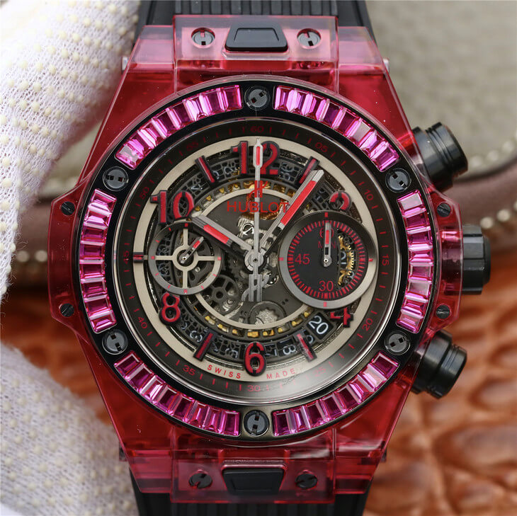 Replica Hublot Big Bang 411.JX.4802.RT 1:1 Best Edition Red Case Black Strap