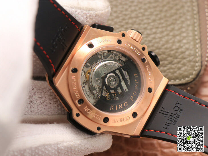 Hublot Replica King Power Ferrari F1 1:1 Best Edition V6 Factory Black Dial Rose Gold