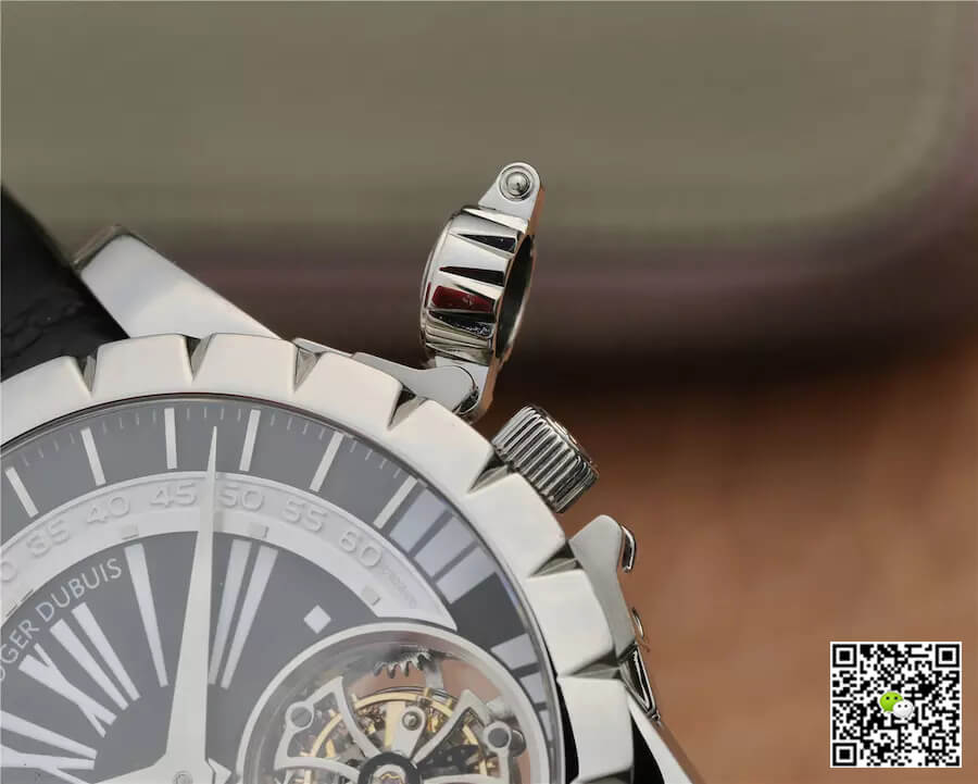 Replica Roger Dubuis Excalibur RDDBEX0291 1:1 Best Edition JB Factory Tourbillon White Shell Black Dial