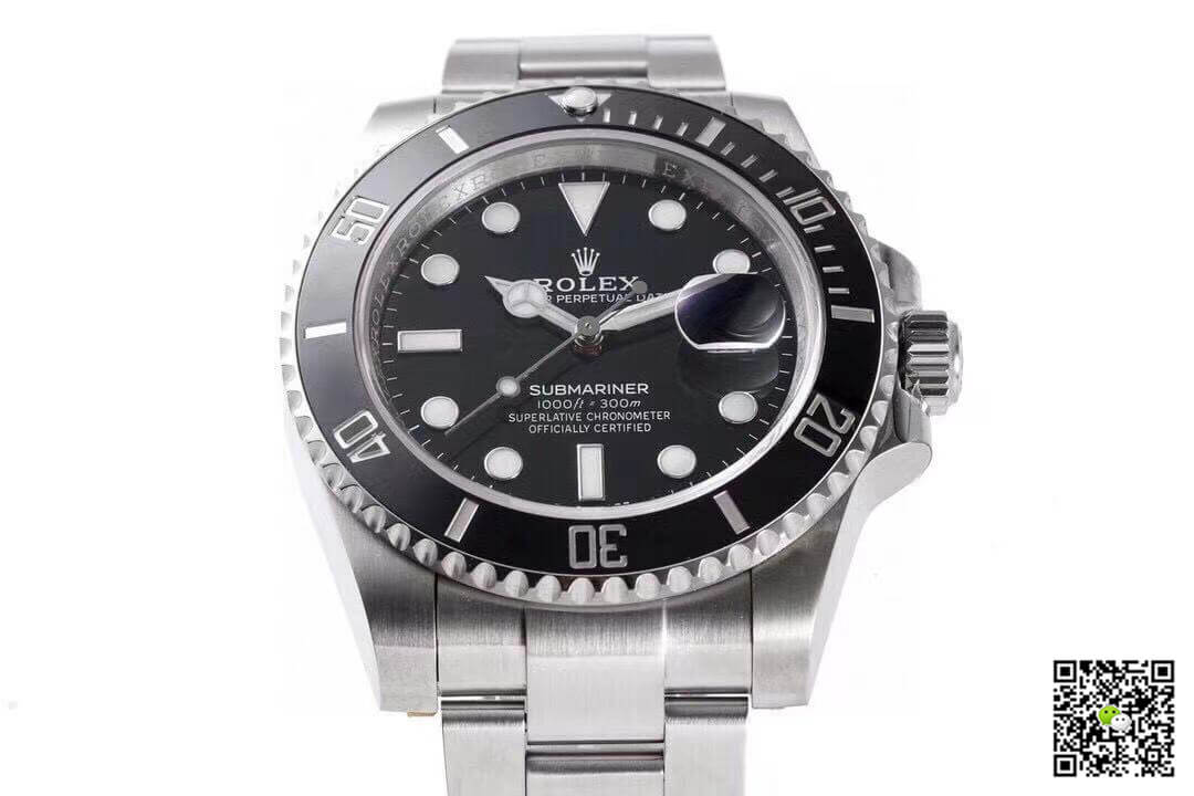 R01ex Submariner Replica 116610LN-97200 1:1 Best Edition ZF Factory Black Dial Stainless Steel Strap
