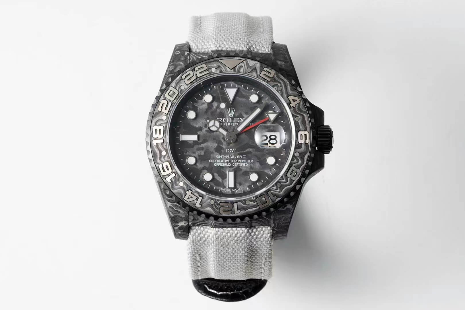 Replica R01ex GMT-MASTER II Diw 1:1 Best Edition Carbon Fiber Fabric Strap