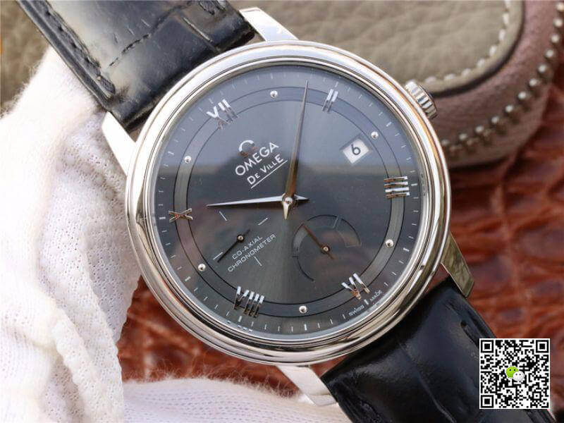 Replica 0me*ga De Ville Prestige 424.13.40.21.06.001 TW Factory 1:1 Best Edition Swiss ETA2824 Gray Dial