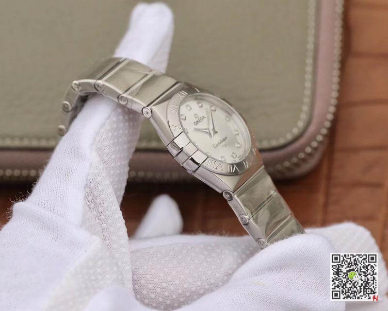 Replica 0me*ga Constellation 27mm Quartz Ladies 123.10.27.60.55.001 TW Factory 1:1 Best Edition Swiss Eta Quartz 1376